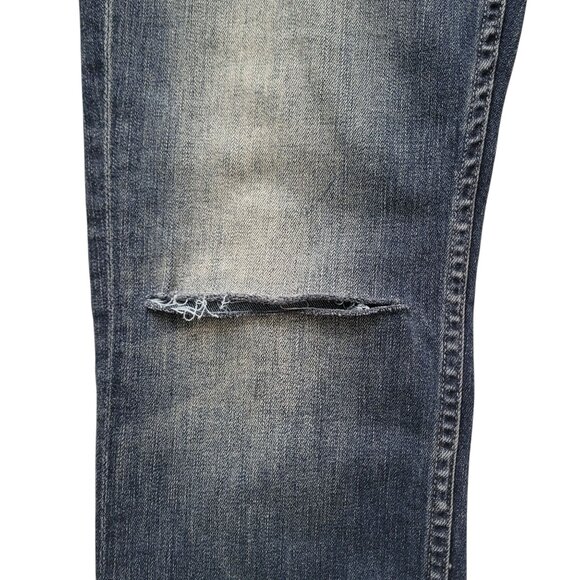 Paige Federal Legacy Slim Fit Jeans Crescent Destructed Wash Men's Size 30 - Picture 3 of 8